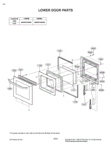 Lower Door Parts parts for Lg Range LD3642SP from AppliancePartsPros.com