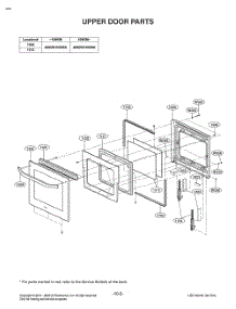 Upper Door Parts parts for Lg Range LD3642SP from AppliancePartsPros.com