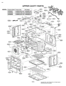Upper Cavity Parts parts for Lg Range LD3653SP from AppliancePartsPros.com