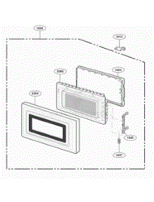 Door Parts parts for Lg Wall Oven LD510D from AppliancePartsPros.com