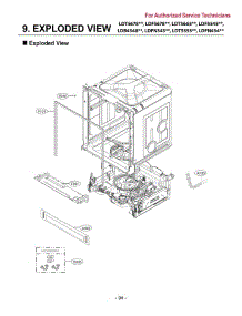 Section 10 parts for Lg Dishwasher LDB4548ST from AppliancePartsPros.com