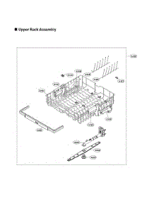 Upper Rack Assy parts for Lg Dishwasher LDB4548ST/00 from AppliancePartsPros.com