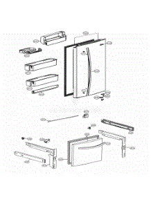 Door Parts parts for Lg Refrigerator LDCS24223P from AppliancePartsPros.com