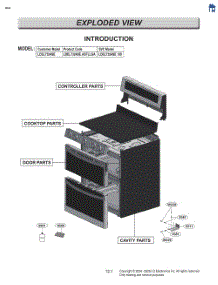 Exploded View parts for Lg Range LDEL7324SE from AppliancePartsPros.com
