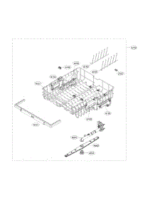 Upper Rack Parts parts for Lg Dishwasher LDF5545BB from AppliancePartsPros.com