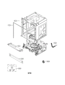 Exploded View Parts parts for Lg Dishwasher LDF5545BB from AppliancePartsPros.com