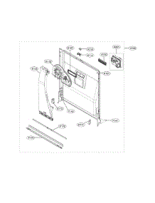 Door Liner Parts parts for Lg Dishwasher LDF5545BD from AppliancePartsPros.com