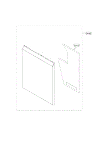 Front Cover Parts parts for Lg Dishwasher LDF5545BD from AppliancePartsPros.com
