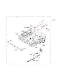 Upper Rack Parts parts for Lg Dishwasher LDF5545BD from AppliancePartsPros.com