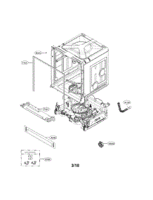 Exploded View Parts parts for Lg Dishwasher LDF5545BD from AppliancePartsPros.com