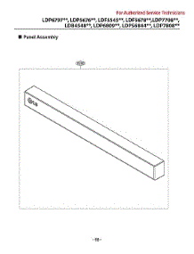 Panel Assy parts for Lg Dishwasher LDF5545SS from AppliancePartsPros.com