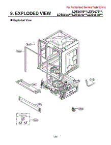 Lower Frame Assy parts for Lg Dishwasher LDF5545SS from AppliancePartsPros.com