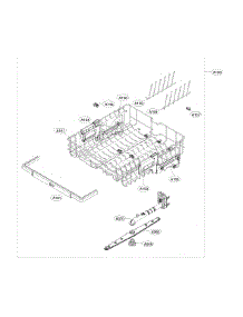 Upper Rack Assembly parts for Lg Dishwasher LDF5545WW from AppliancePartsPros.com