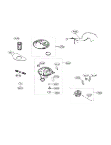 Sump Assembly parts for Lg Dishwasher LDF5545WW from AppliancePartsPros.com
