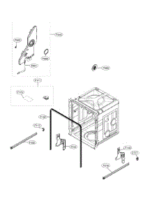 Tub Assembly parts for Lg Dishwasher LDF5545WW from AppliancePartsPros.com
