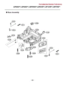 Base Assy parts for Lg Dishwasher LDF5678BD from AppliancePartsPros.com