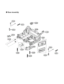 Base Assy parts for Lg Dishwasher LDF5678SS from AppliancePartsPros.com