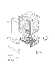 Exploded View parts for Lg Dishwasher LDF5678ST from AppliancePartsPros.com
