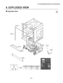 Diagram 1 parts for Lg Dishwasher LDFC2423B from AppliancePartsPros.com