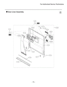 Door Liner Assembly parts for Lg Dishwasher LDFC2423B from AppliancePartsPros.com
