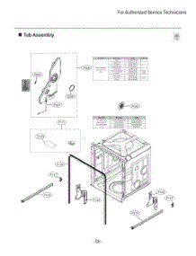 Tub Assembly parts for Lg Dishwasher LDFC2423B from AppliancePartsPros.com