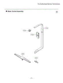 Water Guide Assembly parts for Lg Dishwasher LDFC2423B from AppliancePartsPros.com