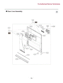 Door Liner parts for Lg Dishwasher LDFC2423W from AppliancePartsPros.com