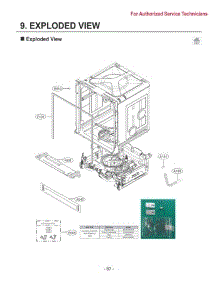 Section 1 parts for Lg Dishwasher LDFC2423W from AppliancePartsPros.com