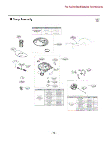 Sump Assembly parts for Lg Dishwasher LDFC2423W from AppliancePartsPros.com