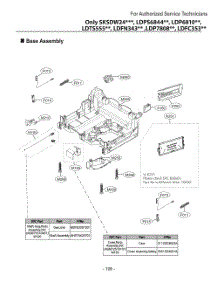 Base Assembly parts for Lg Dishwasher LDFC353LS from AppliancePartsPros.com