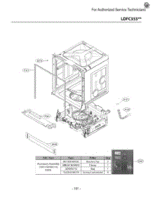 Diagram 1 parts for Lg Dishwasher LDFC353LS from AppliancePartsPros.com