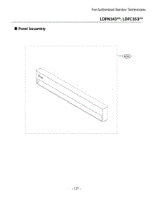 Panel Assembly parts for Lg Dishwasher LDFC353LS from AppliancePartsPros.com