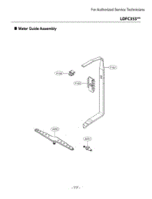 Water Guide Assembly parts for Lg Dishwasher LDFC353LS from AppliancePartsPros.com