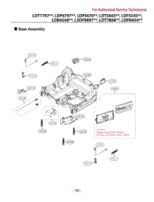Base Assembly parts for Lg Dishwasher LDFN4542B from AppliancePartsPros.com