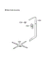 Water Guide Assy parts for Lg Dishwasher LDFN4542B/00 from AppliancePartsPros.com