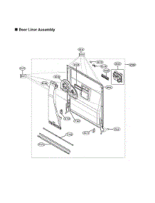Door Liner Assy parts for Lg Dishwasher LDFN4542B/00 from AppliancePartsPros.com