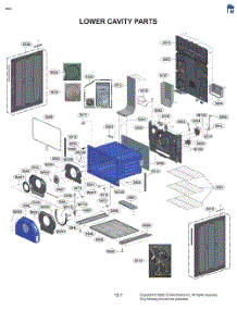Lower Cavity Parts parts for Lg Range LDGL6924S from AppliancePartsPros.com