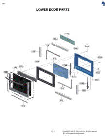 Lower Door Parts parts for Lg Range LDGL6924S from AppliancePartsPros.com