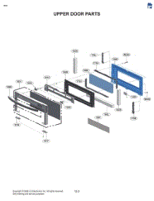 Upper Door Parts parts for Lg Range LDGL6924S from AppliancePartsPros.com