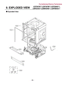 Section 9 parts for Lg Dishwasher LDP5676BD from AppliancePartsPros.com