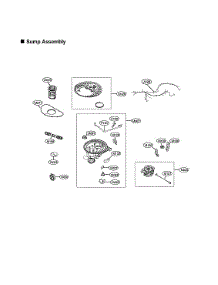 Sump Assy parts for Lg Dishwasher LDP7708BD/00 from AppliancePartsPros.com