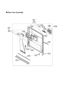 Door Liner Assy parts for Lg Dishwasher LDP7708BD/00 from AppliancePartsPros.com