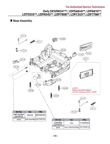 Base Assembly parts for Lg Dishwasher LDP7786BD from AppliancePartsPros.com