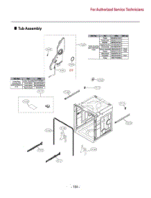 Tub Assembly parts for Lg Dishwasher LDP7786BD from AppliancePartsPros.com