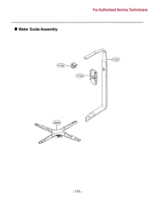 Water Guide Assembly parts for Lg Dishwasher LDP7786BD from AppliancePartsPros.com