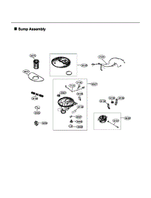 Sump Assy parts for Lg Dishwasher LDP7808SS/00 from AppliancePartsPros.com