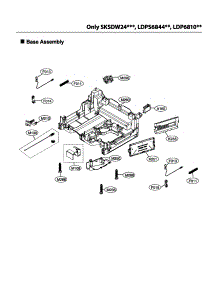 Base Assy parts for Lg Dishwasher LDP7808SS/00 from AppliancePartsPros.com