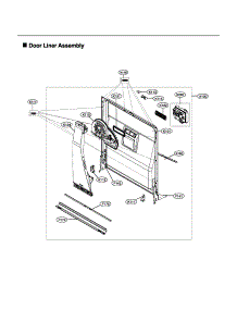 Door Liner Assy parts for Lg Dishwasher LDP7808SS/00 from AppliancePartsPros.com