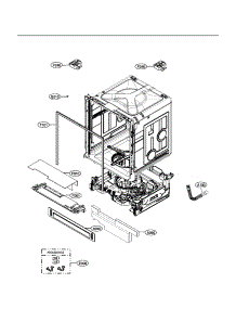 Ldp7808ss parts for Lg Dishwasher LDP7808SS/00 from AppliancePartsPros.com