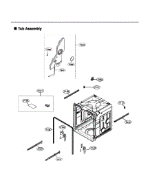 Tub Assy parts for Lg Dishwasher LDP7808SS/00 from AppliancePartsPros.com